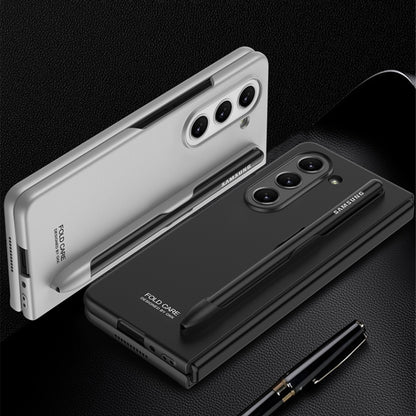 For Samsung Galaxy Z Fold5 GKK Ultra-thin Full Coverage Phone Flip Case with Pen Slot(Gold) - Galaxy Z Fold5 Cases by GKK | Online Shopping UK | buy2fix