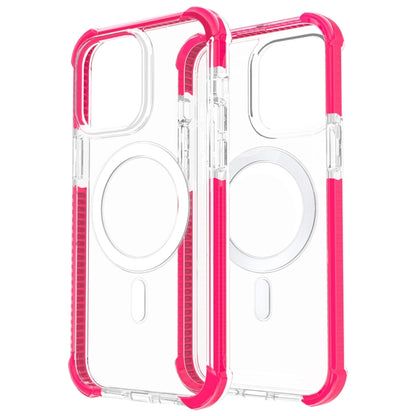 For iPhone 15 Magsafe Magnetic Acrylic Shockproof Phone Case(Pink) - iPhone 15 Cases by buy2fix | Online Shopping UK | buy2fix