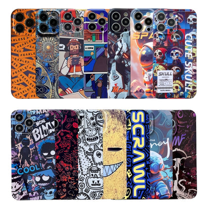 For iPhone 15 Plus Painted Pattern Precise Hole PC Phone Case(Block Monster) - iPhone 15 Plus Cases by buy2fix | Online Shopping UK | buy2fix