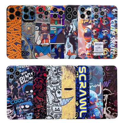 For iPhone 12 Pro Max Painted Pattern Precise Hole PC Phone Case(Holiday Uncle) - iPhone 12 Pro Max Cases by buy2fix | Online Shopping UK | buy2fix