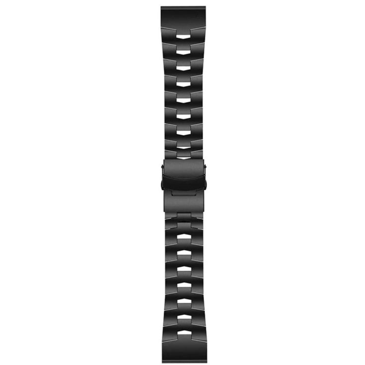 For Garmin Fenix 7 Pro 51mm Titanium Alloy Quick Release Watch Band(Black) - Watch Bands by buy2fix | Online Shopping UK | buy2fix