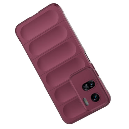 For Honor 90 Lite Magic Shield TPU + Flannel Phone Case(Red) - Honor Cases by buy2fix | Online Shopping UK | buy2fix