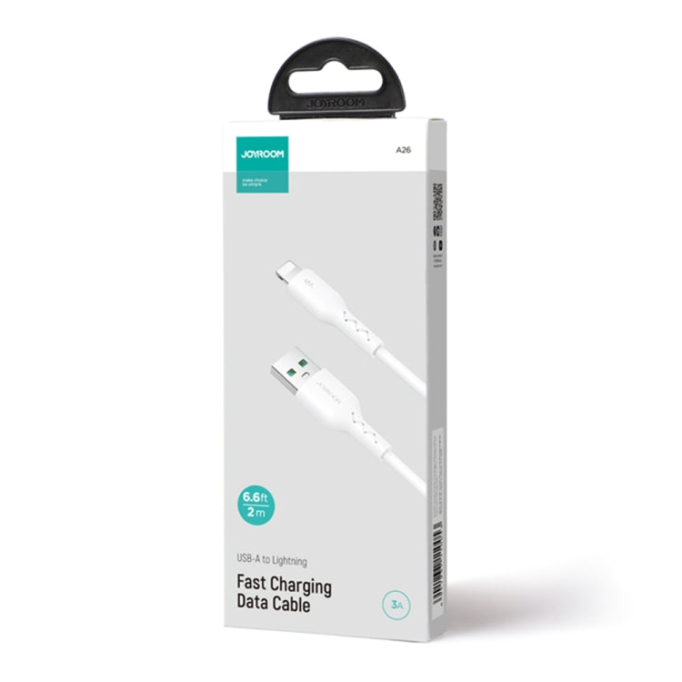 JOYROOM SA26-AL3 Flash Charge Series 3A USB to 8 Pin Fast Charging Data Cable, Cable Length:2m(White) - Normal Style Cable by JOYROOM | Online Shopping UK | buy2fix