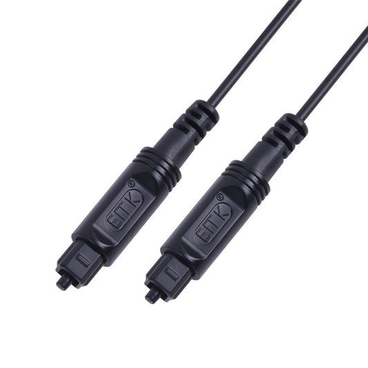 8m EMK OD2.2mm Digital Audio Optical Fiber Cable Plastic Speaker Balance Cable(Black) - Audio Optical Cables by EMK | Online Shopping UK | buy2fix