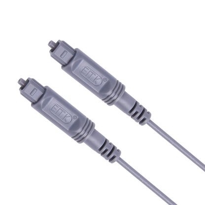 8m EMK OD2.2mm Digital Audio Optical Fiber Cable Plastic Speaker Balance Cable(Silver Grey) - Audio Optical Cables by EMK | Online Shopping UK | buy2fix