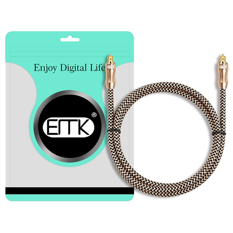 0.5m EMK OD6.0mm Gold-plated TV Digital Audio Optical Fiber Connecting Cable - Audio Optical Cables by EMK | Online Shopping UK | buy2fix