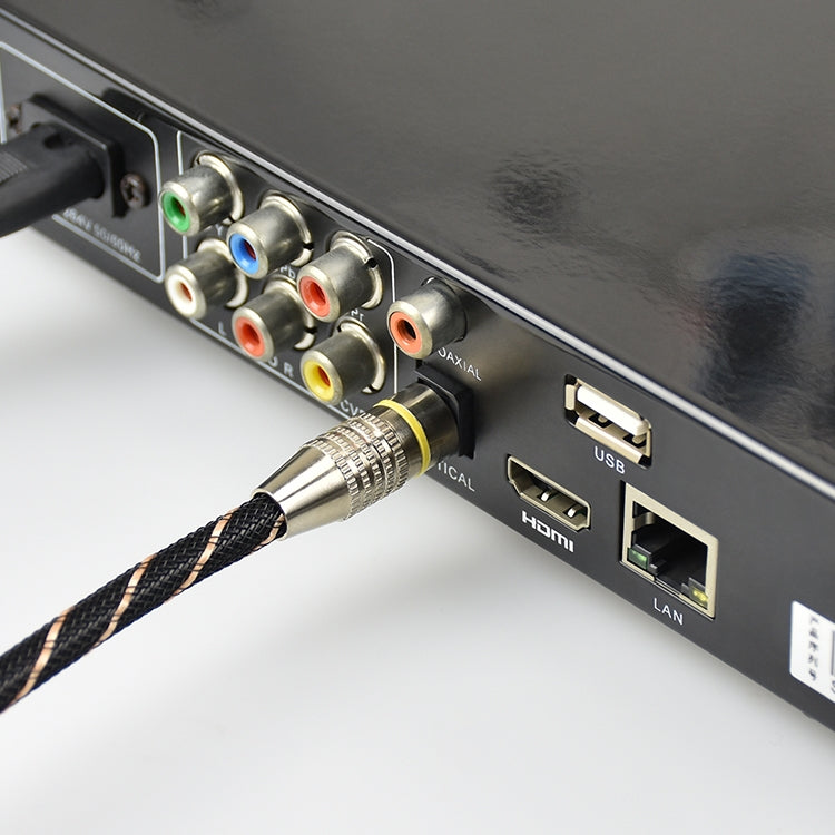 5m EMK OD6.0mm Square Port to Round Port Set-top Box Digital Audio Optical Fiber Connecting Cable - Audio Optical Cables by EMK | Online Shopping UK | buy2fix