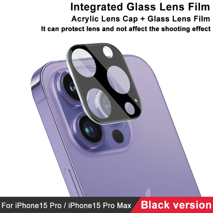 For iPhone 15 Pro / 15 Pro Max imak High Definition Integrated Glass Lens Film Black Version - iPhone 15 Pro Max Tempered Glass by imak | Online Shopping UK | buy2fix