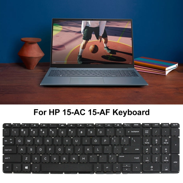 For HP 15-AC / 15-AF US Version Laptop Keyboard - HP Spare Parts by buy2fix | Online Shopping UK | buy2fix