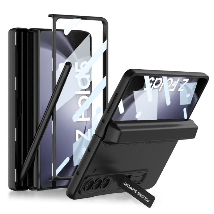 For Samsung Galaxy Z Fold5 GKK Magnetic Full Coverage Phone Flip Case with Pen Box(Black) - Galaxy Z Fold5 Cases by GKK | Online Shopping UK | buy2fix
