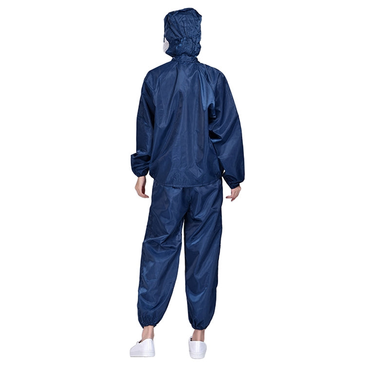 Striped Anti-static Split Hood Dust-proof Work Suit, Size:L(Navy Blue) - Protective Clothing by buy2fix | Online Shopping UK | buy2fix