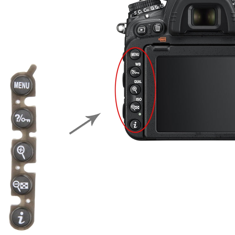 For Nikon D600 Menu Button Cap - Others by buy2fix | Online Shopping UK | buy2fix