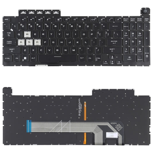 For Asus TUF Gaming F15 FX506 FA506 US Version Backlight Laptop Keyboard(Black) - Asus Spare Parts by buy2fix | Online Shopping UK | buy2fix