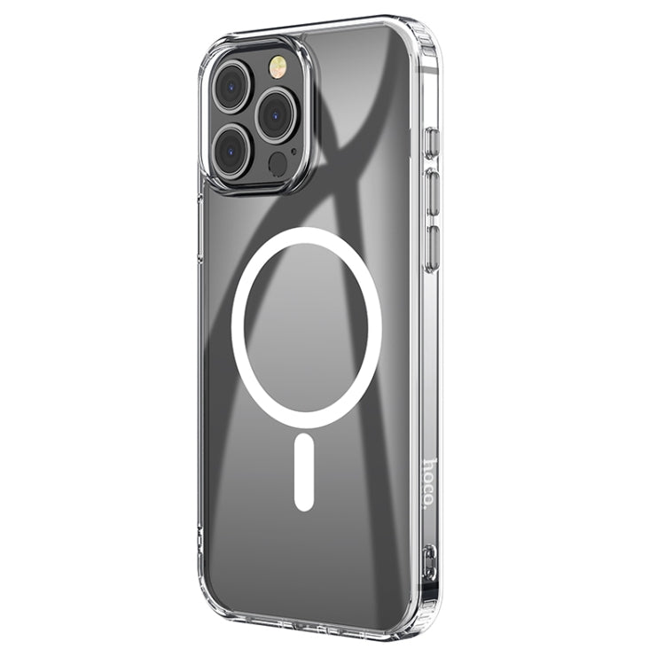 For iPhone 15 Pro hoco SagSafe Magnetic Series Airbag Shockproof Phone Case(Transparent) - iPhone 15 Pro Cases by hoco | Online Shopping UK | buy2fix