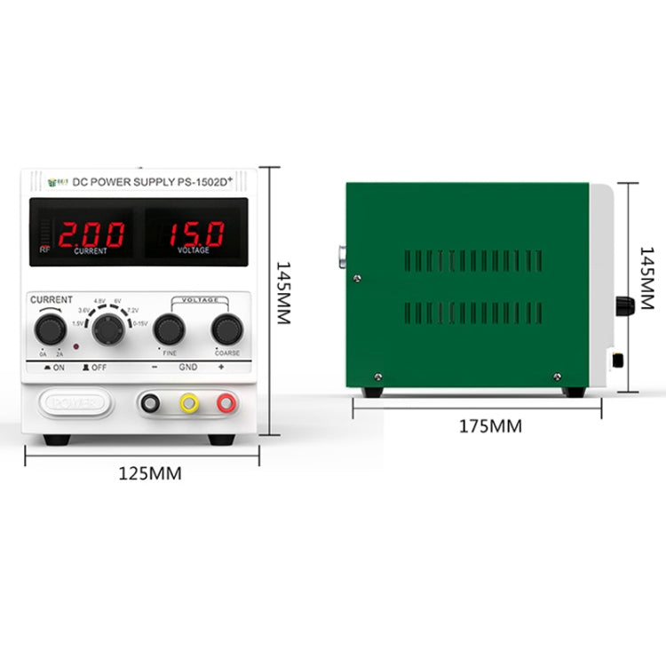 BEST 1502D+ 15V / 2A Digital Display DC Regulated Power Supply, 110V US Plug - Power Supply by BEST | Online Shopping UK | buy2fix