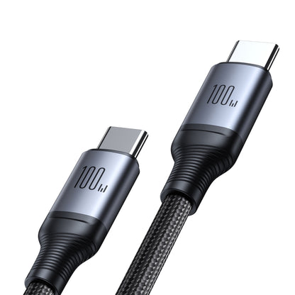 JOYROOM A21 100W Type-C to Dual Type-C 2 in 1 Charging Cable, Length: 1.5m(Black) - USB-C & Type-C Cable by JOYROOM | Online Shopping UK | buy2fix