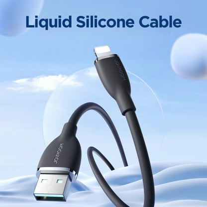 JOYROOM SA29-AL3 3A USB to 8 Pin Liquid Silicone Fast Charging Data Cable, Length: 1.2m(Black) - Normal Style Cable by JOYROOM | Online Shopping UK | buy2fix