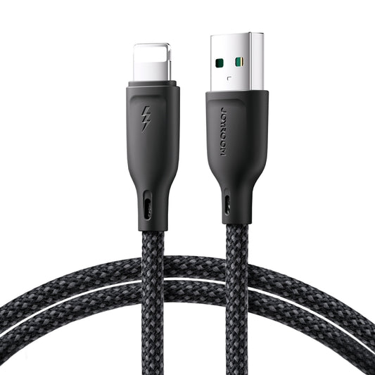 JOYROOM SA34-AL3 3A USB to 8 Pin Fast Charge Data Cable, Length: 1m(Black) - Normal Style Cable by JOYROOM | Online Shopping UK | buy2fix