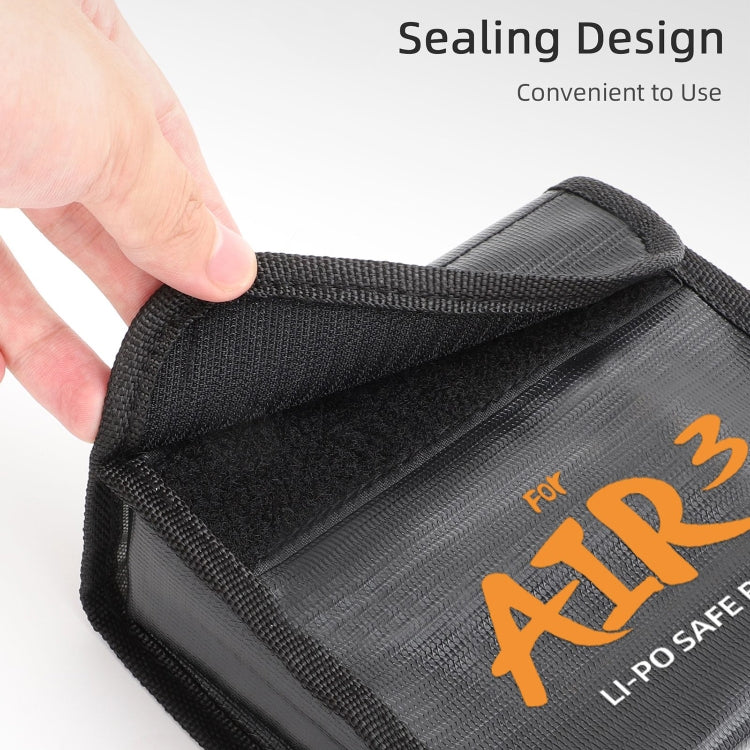 For DJI Air 3 Sunnylife Battery Explosion-proof Safe Bag Protective Li-Po Safe Bag For 3pcs Batteries - Backpacks & Bags by Sunnylife | Online Shopping UK | buy2fix