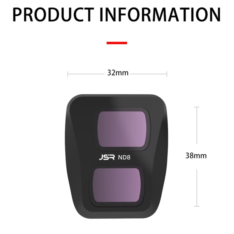 For DJI Air 3 JSR KB Series Drone Lens Filter, Filter:ND64PL - Mavic Lens Filter by JSR | Online Shopping UK | buy2fix