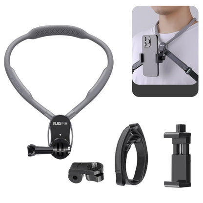 RUIGPRO Lazy Neck Bracket POV View Mount With Phone Clamp & Adapter - Holder by RUIGPRO | Online Shopping UK | buy2fix