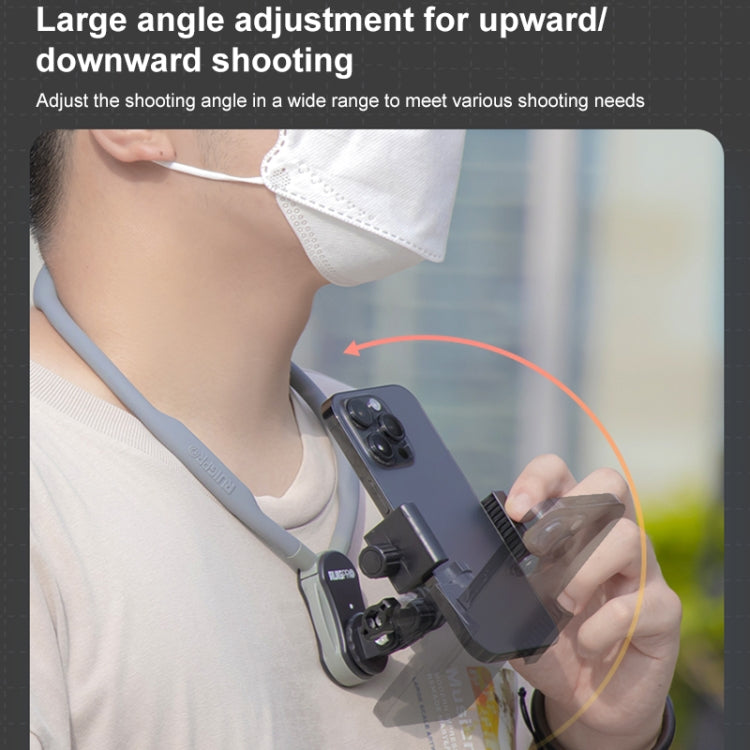 RUIGPRO Lazy Neck Bracket POV View Mount With Phone Clamp & Adapter - Holder by RUIGPRO | Online Shopping UK | buy2fix