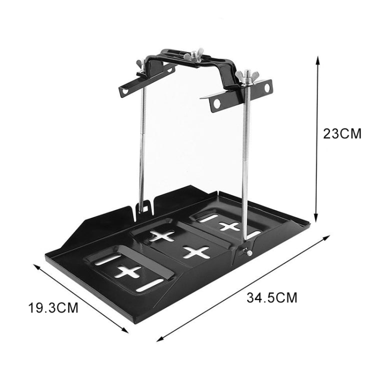 Car Universal Battery Bracket Adjustable Battery Fixed Holder + Base Tray, Size:34.5cm Base + 23cm Bracket - In Car by buy2fix | Online Shopping UK | buy2fix