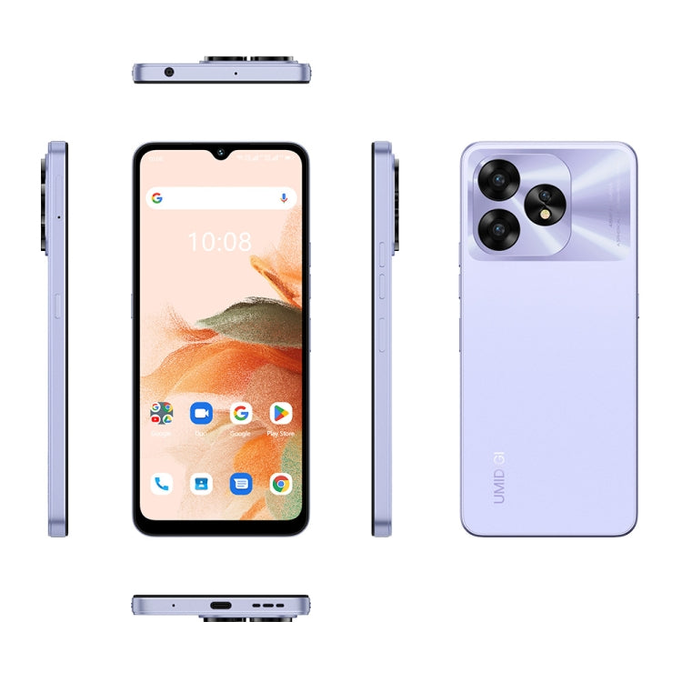 UMIDIGI A15C, 8GB+128GB, Face ID & Side Fingerprint Identification, 6.7 inch Android 13 Unisoc T606 Octa Core, Network: 4G, NFC, OTG(Lavender Purple) - UMIDIGI by UMIDIGI | Online Shopping UK | buy2fix