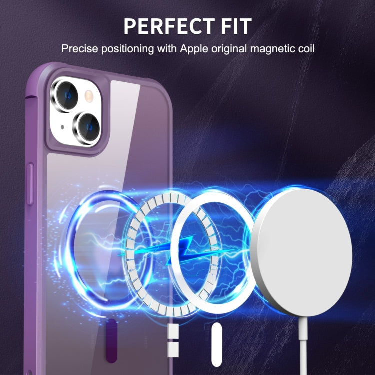 For iPhone 14 / 13 MagSafe Magnetic Phone Case(Purple) - iPhone 14 Cases by buy2fix | Online Shopping UK | buy2fix