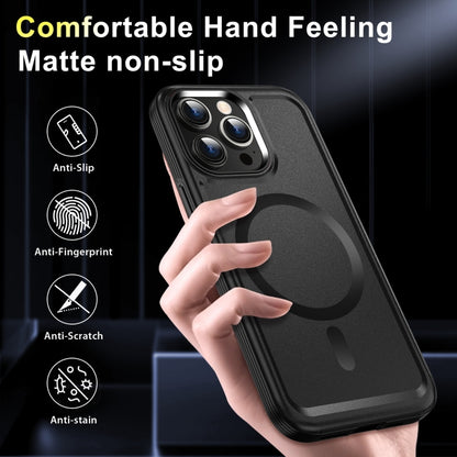 For iPhone 11 Shield Armor MagSafe TPU Hybrid PC Phone Case(Black) - iPhone 11 Cases by buy2fix | Online Shopping UK | buy2fix
