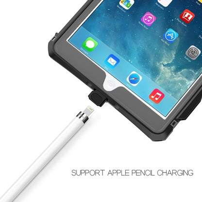 For iPad 10.2 RedPepper Shockproof Waterproof PC + TPU Protective Case with Lanyard & Pen Tray & Holder(Black) - iPad 10.2 Cases by RedPepper | Online Shopping UK | buy2fix