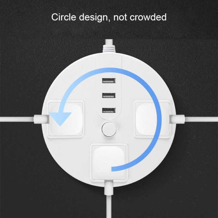 Desktop Multi-functional Socket with Cable and USB Interface 1.8m - Extension Socket by buy2fix | Online Shopping UK | buy2fix