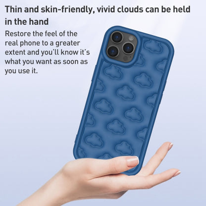 For iPhone 15 Pro Max 3D Cloud Pattern TPU Phone Case(Orange) - iPhone 15 Pro Max Cases by buy2fix | Online Shopping UK | buy2fix