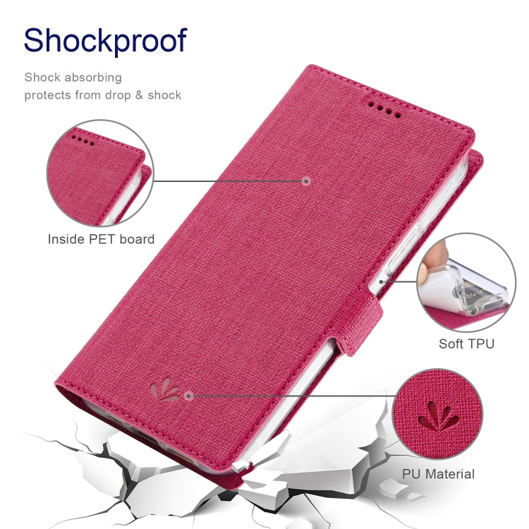 For iPhone 15 Pro Max ViLi K Series Dual-side Buckle Magsafe Leather Phone Case(Rose Red) - iPhone 15 Pro Max Cases by ViLi | Online Shopping UK | buy2fix