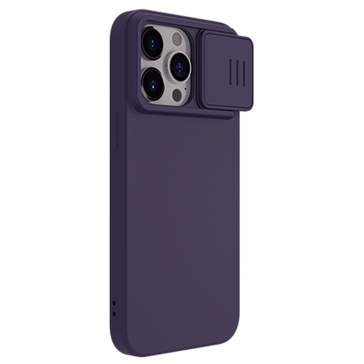 For iPhone 15 Pro Max NILLKIN CamShield MagSafe Liquid Silicone Phone Case(Deep Purple) - iPhone 15 Pro Max Cases by NILLKIN | Online Shopping UK | buy2fix