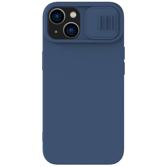 For iPhone 15 Plus NILLKIN CamShield Liquid Silicone Phone Case(Blue) - iPhone 15 Plus Cases by NILLKIN | Online Shopping UK | buy2fix