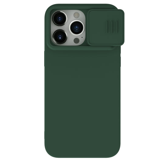 For iPhone 15 Pro Max NILLKIN CamShield Liquid Silicone Phone Case(Dark Green) - iPhone 15 Pro Max Cases by NILLKIN | Online Shopping UK | buy2fix