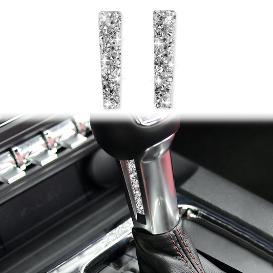 For Ford Mustang 2015-2020 Car Gear Handle Side Diamond Decoration Sticker, Left and Right Drive - Car Interior Mouldings by buy2fix | Online Shopping UK | buy2fix