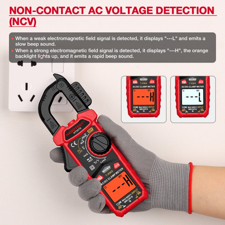 HABOTEST HT207D Multifunctional Digital Clamp Multimeter - Digital Multimeter by HABOTEST | Online Shopping UK | buy2fix