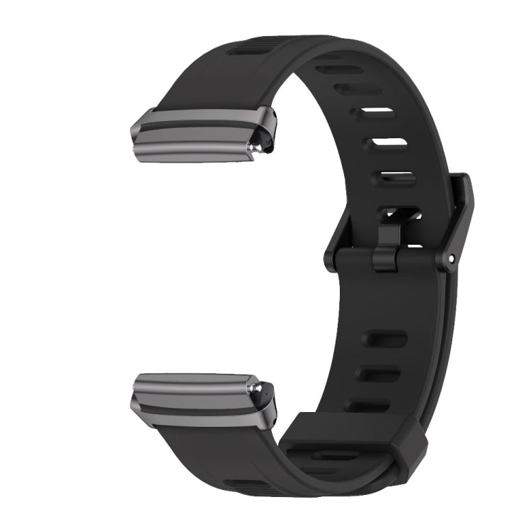 For Redmi Watch 3 Lite / Watch 3 Active Mijobs Flat Hole Breathable TPU Watch Band(Black) - Watch Bands by MIJOBS | Online Shopping UK | buy2fix