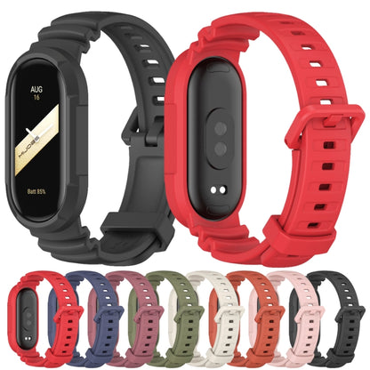 For Xiaomi Mi Band 8 MIJOBS GS Unibody Solid Color Sports Watch Band(Midnight Blue) - Watch Bands by MIJOBS | Online Shopping UK | buy2fix