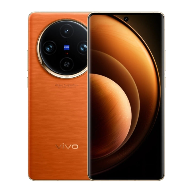 vivo X100 Pro, 12GB+256GB, Face ID / Fingerprint Identification, 6.78 inch Android 14 OriginOS 4 Dimensity 9300 Octa Core 3.25GHz, OTG, NFC, Network: 5G(Orange) - vivo by vivo | Online Shopping UK | buy2fix