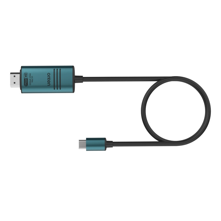 Onten UC982 8K 60Hz USB-C / Type-C to HDMI Video HD Conversion Cable(Pine Green) - Cable & Adapters by Onten | Online Shopping UK | buy2fix