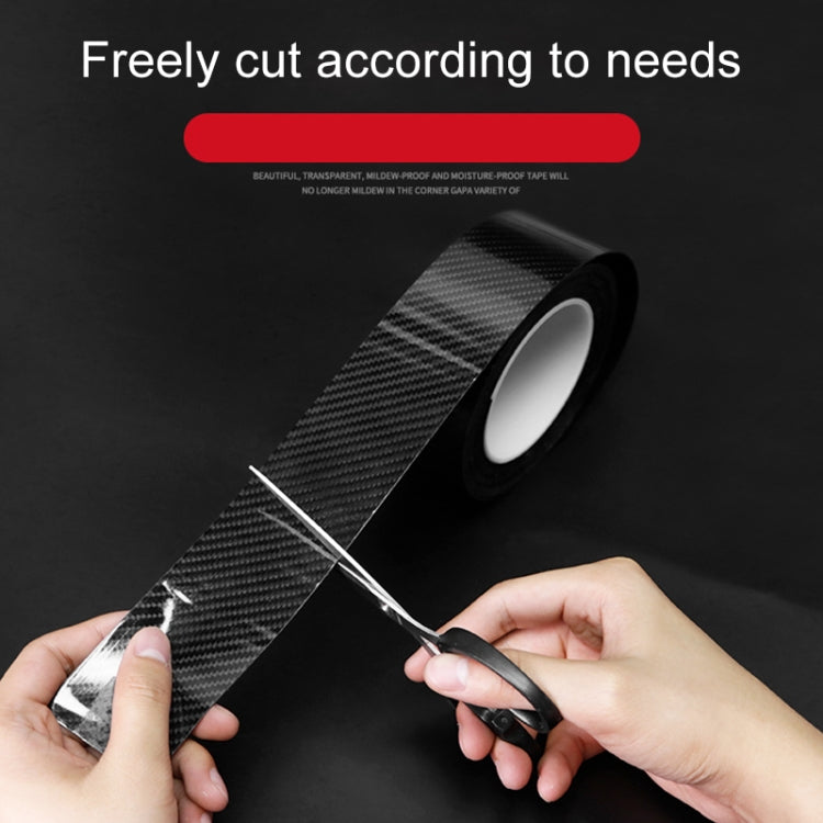 Universal Car Carbon Fiber Door Anti-collision Strip Protection Guards Trims Stickers Tape, Size:5cm x 10m - Anti Collision Sticker by buy2fix | Online Shopping UK | buy2fix