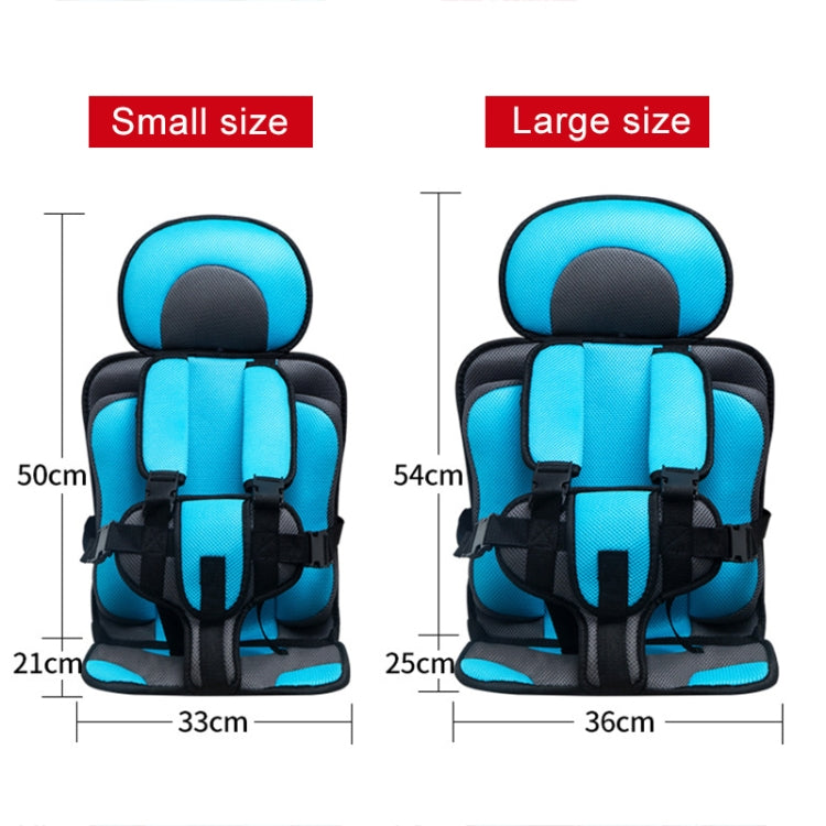 Car Portable Children Safety Seat, Size:54 x 36 x 25cm (For 3-12 Years Old)(Grey + Black) - Seat Accessories by buy2fix | Online Shopping UK | buy2fix
