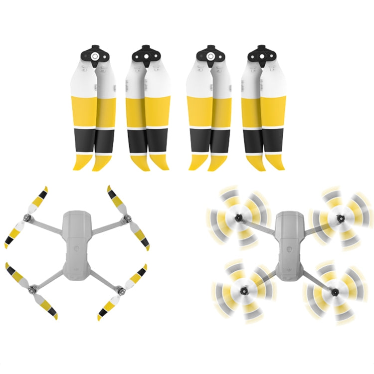 2 Pairs Sunnylife 7238F-3C For DJI Mavic Air 2 Double-sided Three-color Low Noise Quick-release Propellers(Black Yellow White) - DJI & GoPro Accessories by Sunnylife | Online Shopping UK | buy2fix