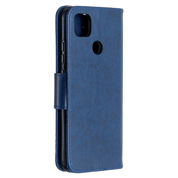 For Xiaomi Redmi 9C Two Butterflies Embossing Pattern Horizontal Flip Leather Case with Holder & Card Slot & Wallet & Lanyard(Dark Blue) - Xiaomi Cases by buy2fix | Online Shopping UK | buy2fix