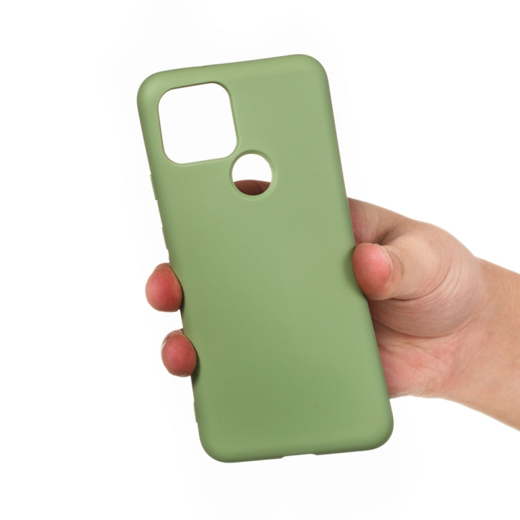 For Google Pixel 4a 5G Pure Color Liquid Silicone Shockproof Full Coverage Case(Green) - Mobile Accessories by buy2fix | Online Shopping UK | buy2fix