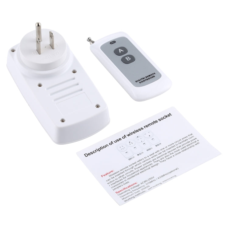 AK-DL220 220V Smart Wireless Remote Control Socket with Remote Control, Plug Type:US Plug - Smart Socket by buy2fix | Online Shopping UK | buy2fix