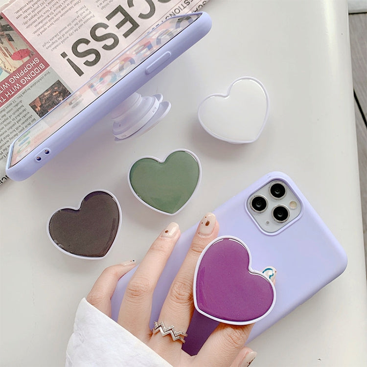 2 PCS Solid Color Love Airbag Phone Stand Ring Holder(Lavender Grey) - Ring Holder by buy2fix | Online Shopping UK | buy2fix